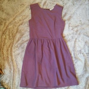 LOFT Fit and Flare Purple Dress